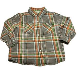 Cherokee plaid buttondown shirt 4T